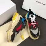 balenciaga chaussure homme daim triple-s  ash15